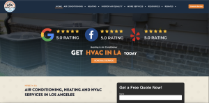 HVAC in LA website