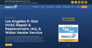 Service Genius Air Conditioning and Heating website