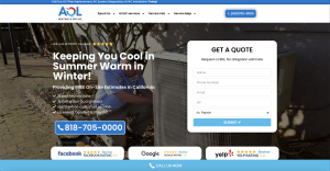 AOL Heating & Air Inc. website