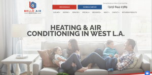Belle Air Services website