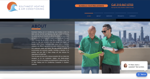 Southwest Heating & Air Conditioning website