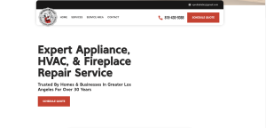 VP Reliable Appliance Service website