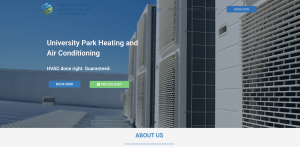 University Park Heating and Air Conditioning website